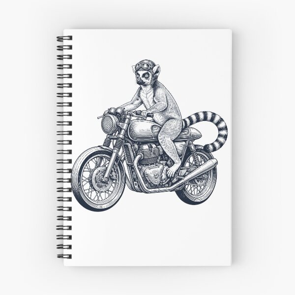 Item preview, Funny Lemur Motorcycle Motorbike Animal Lover designed and sold by dian-rody-crest.