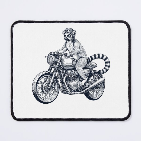 Item preview, Funny Lemur Motorcycle Motorbike Animal Lover designed and sold by dian-rody-crest.