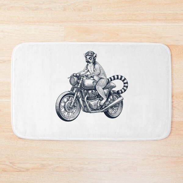 Item preview, Funny Lemur Motorcycle Motorbike Animal Lover designed and sold by dian-rody-crest.