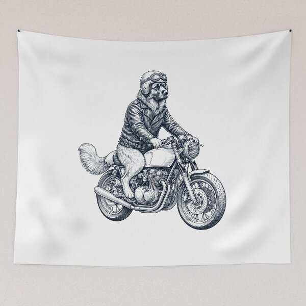Item preview, Funny Leonberger Motorcycle Motorbike Dog Lover designed and sold by dian-rody-crest.