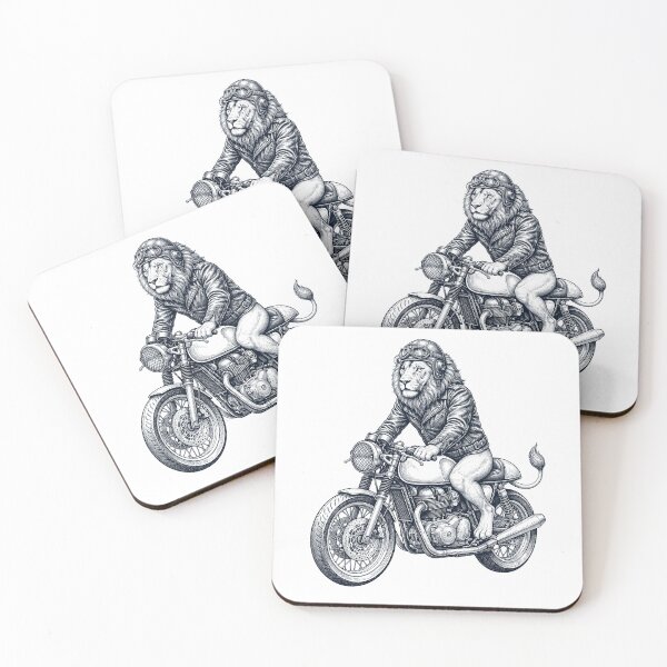 Item preview, Funny Lion Motorcycle Motorbike Animal Lover designed and sold by dian-rody-crest.