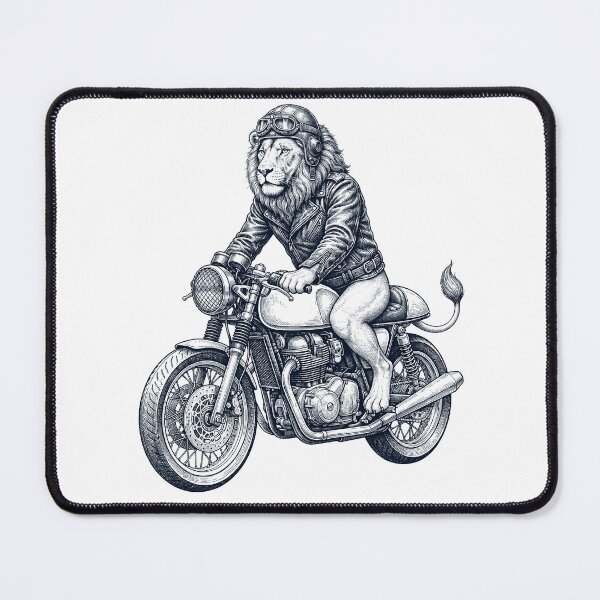 Item preview, Funny Lion Motorcycle Motorbike Animal Lover designed and sold by dian-rody-crest.