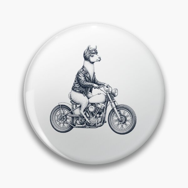 Item preview, Funny Llama Motorcycle Motorbike Animal Lover designed and sold by dian-rody-crest.