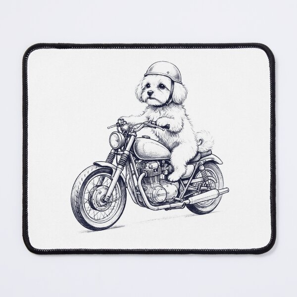 Item preview, Funny Maltese Motorcycle Motorbike Dog Lover designed and sold by dian-rody-crest.