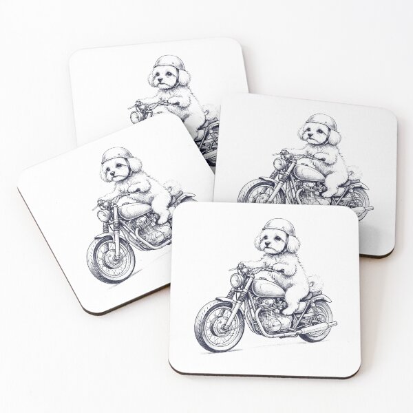 Item preview, Funny Maltese Motorcycle Motorbike Dog Lover designed and sold by dian-rody-crest.