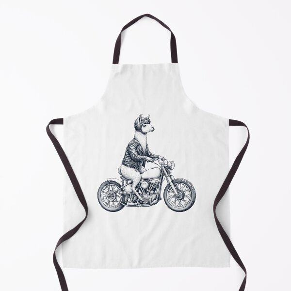 Item preview, Funny Llama Motorcycle Motorbike Animal Lover designed and sold by dian-rody-crest.