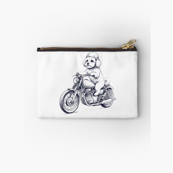 Item preview, Funny Maltese Motorcycle Motorbike Dog Lover designed and sold by dian-rody-crest.