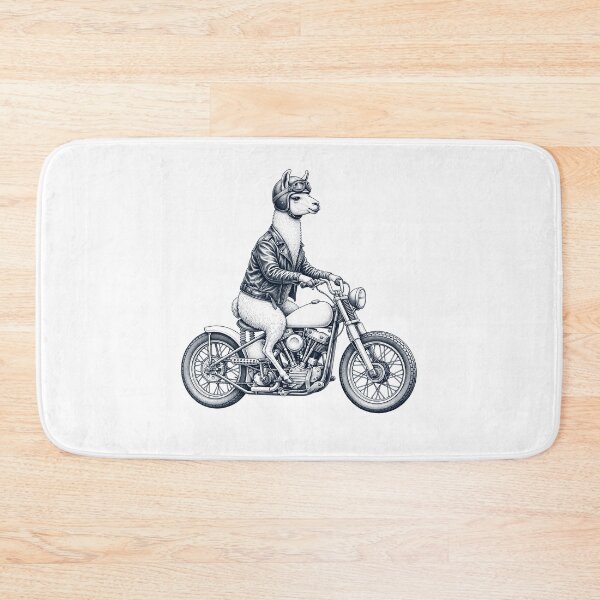 Item preview, Funny Llama Motorcycle Motorbike Animal Lover designed and sold by dian-rody-crest.