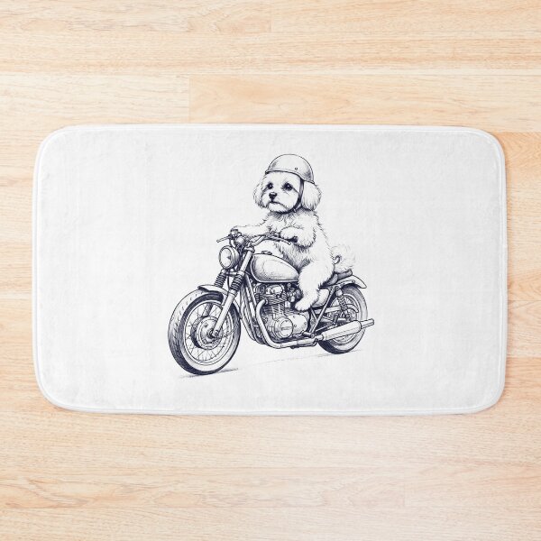 Item preview, Funny Maltese Motorcycle Motorbike Dog Lover designed and sold by dian-rody-crest.