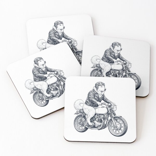 Item preview, Funny Maremma Sheepdog Motorcycle Motorbike Dog Lover designed and sold by dian-rody-crest.