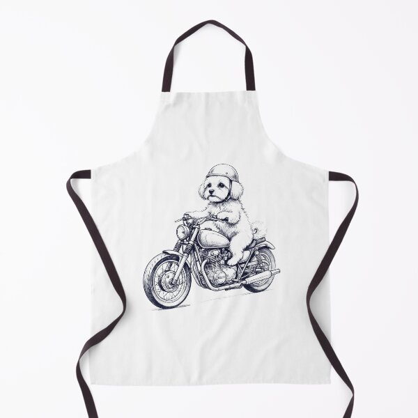 Item preview, Funny Maltese Motorcycle Motorbike Dog Lover designed and sold by dian-rody-crest.
