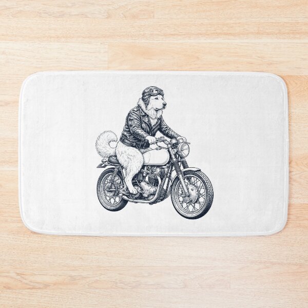 Item preview, Funny Maremma Sheepdog Motorcycle Motorbike Dog Lover designed and sold by dian-rody-crest.