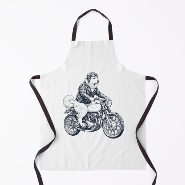 Item preview, Funny Maremma Sheepdog Motorcycle Motorbike Dog Lover designed and sold by dian-rody-crest.