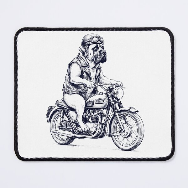 Item preview, Funny Mastiff Motorcycle Motorbike Dog Lover designed and sold by dian-rody-crest.