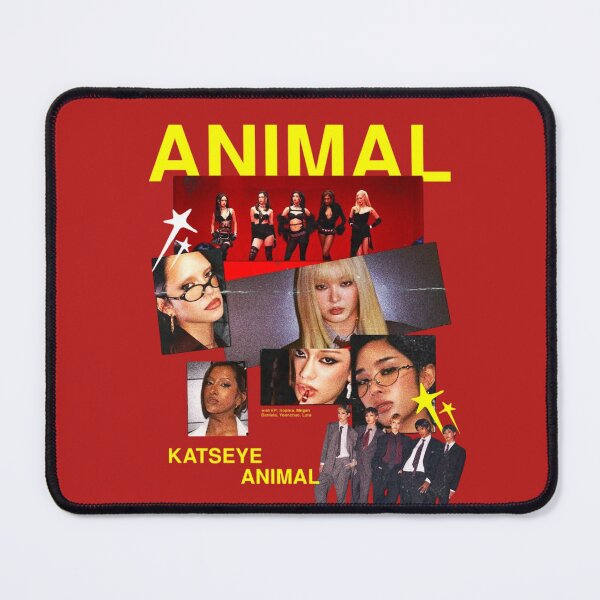 Item preview, KATSEYE Animal Scrapbook Collage Style designed and sold by moamaxshop.