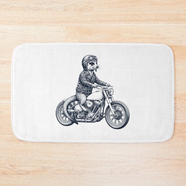 Item preview, Funny Meerkat Motorcycle Motorbike Animal Lover designed and sold by dian-rody-crest.
