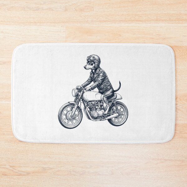 Item preview, Funny Miniature Pinscher Motorcycle Motorbike Dog Lover designed and sold by dian-rody-crest.