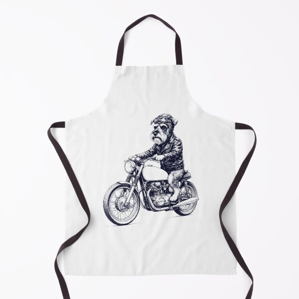 Item preview, Funny Miniature Schnauzer Motorcycle Motorbike Dog Lover designed and sold by dian-rody-crest.