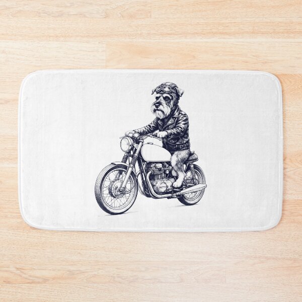 Item preview, Funny Miniature Schnauzer Motorcycle Motorbike Dog Lover designed and sold by dian-rody-crest.