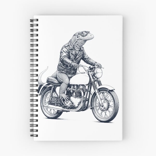 Item preview, Funny Monitor Lizard Motorcycle Motorbike Animal Lover designed and sold by dian-rody-crest.