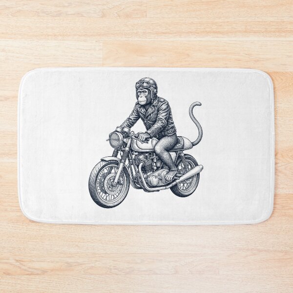 Item preview, Funny Monkey Motorcycle Motorbike Animal Lover designed and sold by dian-rody-crest.