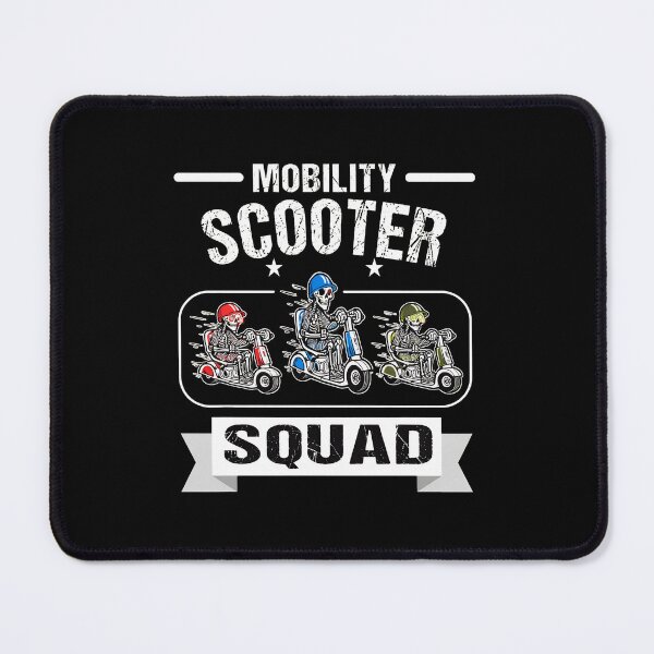 Item preview, Mobility Scooter Squad Skeletons Riding Scooters designed and sold by lupkinsdhiatt.