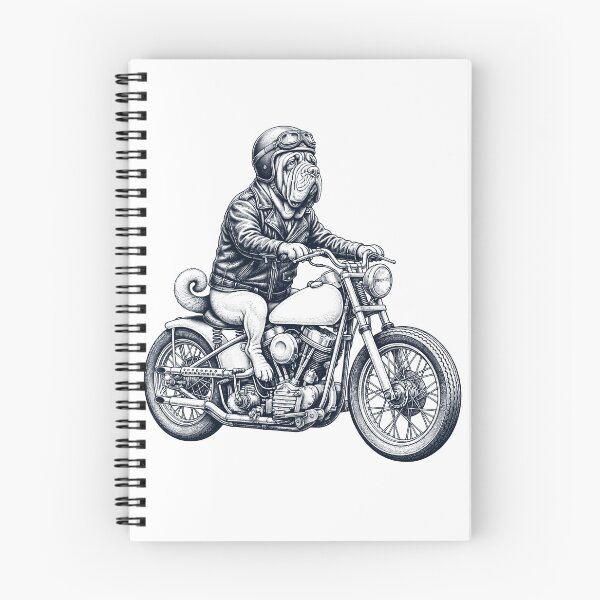 Item preview, Funny Neapolitan Mastiff Motorcycle Motorbike Dog Lover designed and sold by dian-rody-crest.