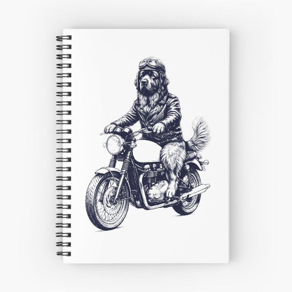 Item preview, Funny Newfoundland Motorcycle Motorbike Dog Lover designed and sold by dian-rody-crest.