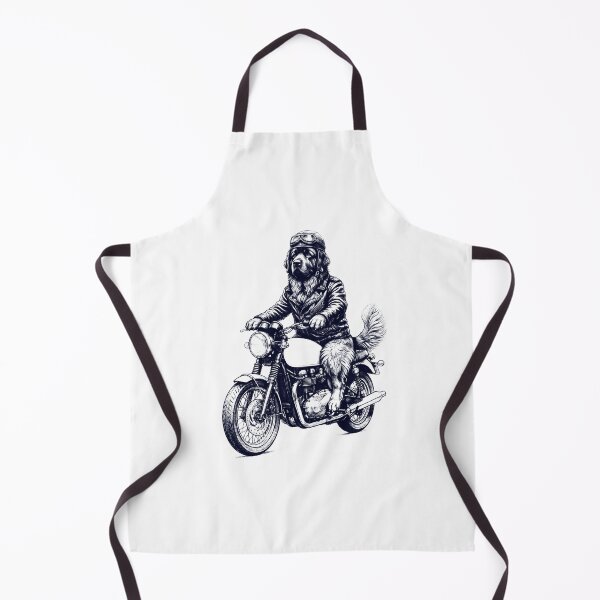 Item preview, Funny Newfoundland Motorcycle Motorbike Dog Lover designed and sold by dian-rody-crest.