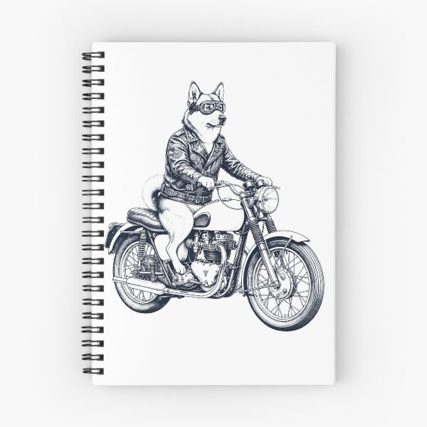 Item preview, Funny Norwegian Buhund Motorcycle Motorbike Dog Lover designed and sold by dian-rody-crest.