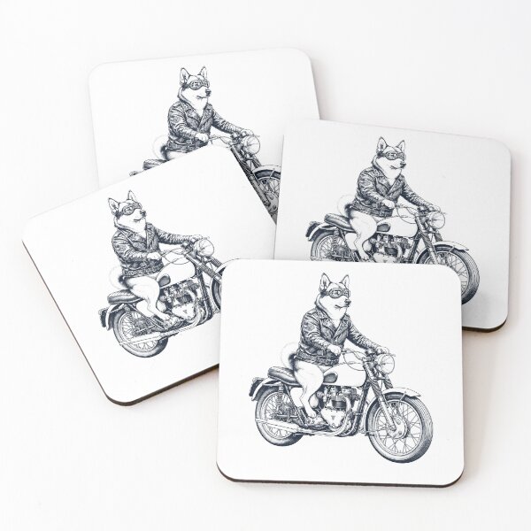 Item preview, Funny Norwegian Buhund Motorcycle Motorbike Dog Lover designed and sold by dian-rody-crest.