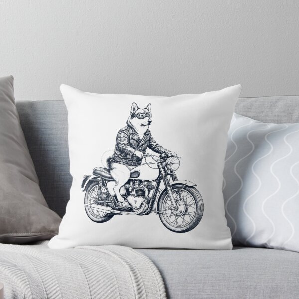 Item preview, Funny Norwegian Buhund Motorcycle Motorbike Dog Lover designed and sold by dian-rody-crest.
