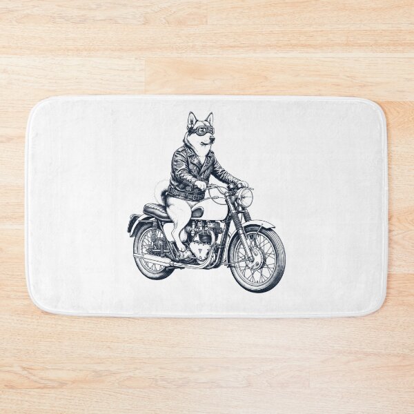 Item preview, Funny Norwegian Buhund Motorcycle Motorbike Dog Lover designed and sold by dian-rody-crest.