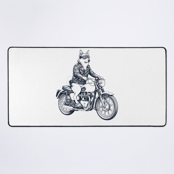 Item preview, Funny Norwegian Buhund Motorcycle Motorbike Dog Lover designed and sold by dian-rody-crest.