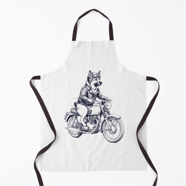 Item preview, Funny Norwegian Elkhound Motorcycle Motorbike Dog Lover designed and sold by dian-rody-crest.