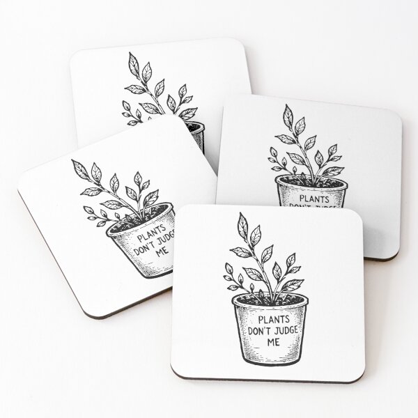 Item preview, Plants Don't Judge Me | Funny Plant Lover designed and sold by Marianarcezar.