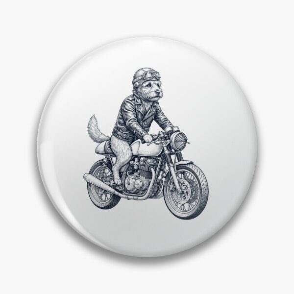 Item preview, Funny Norwich Terrier Motorcycle Motorbike Dog Lover designed and sold by dian-rody-crest.