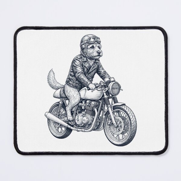 Item preview, Funny Norwich Terrier Motorcycle Motorbike Dog Lover designed and sold by dian-rody-crest.