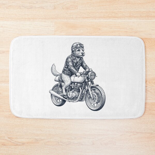Item preview, Funny Norwich Terrier Motorcycle Motorbike Dog Lover designed and sold by dian-rody-crest.