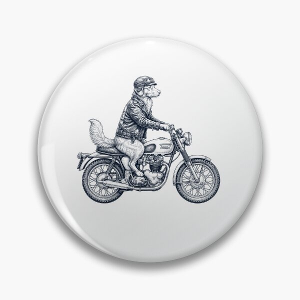 Item preview, Funny Nova Scotia Duck Tolling Retriever Motorcycle Motorbike Dog Lover designed and sold by dian-rody-crest.