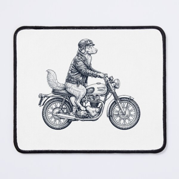 Item preview, Funny Nova Scotia Duck Tolling Retriever Motorcycle Motorbike Dog Lover designed and sold by dian-rody-crest.