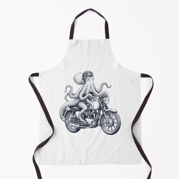Item preview, Funny Octopus Motorcycle Motorbike Animal Lover designed and sold by dian-rody-crest.