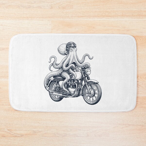Item preview, Funny Octopus Motorcycle Motorbike Animal Lover designed and sold by dian-rody-crest.