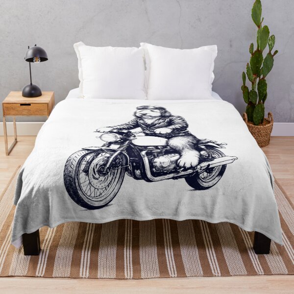 Item preview, Funny Old English Sheepdog Motorcycle Motorbike Dog Lover designed and sold by dian-rody-crest.