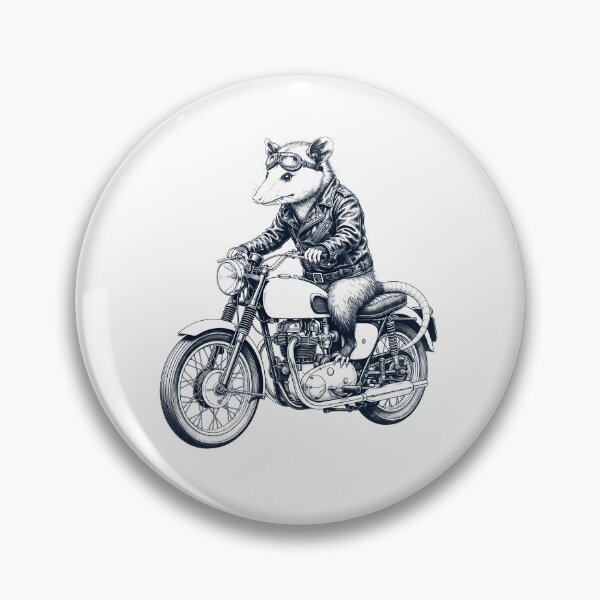 Item preview, Funny Opossum Motorcycle Motorbike Animal Lover designed and sold by dian-rody-crest.
