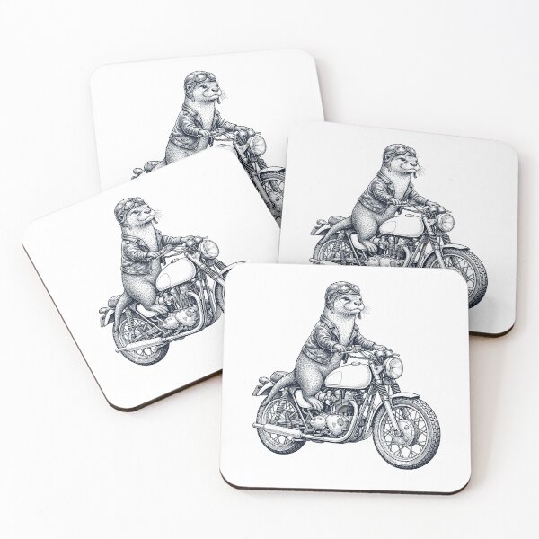 Item preview, Funny Otter Motorcycle Motorbike Animal Lover designed and sold by dian-rody-crest.