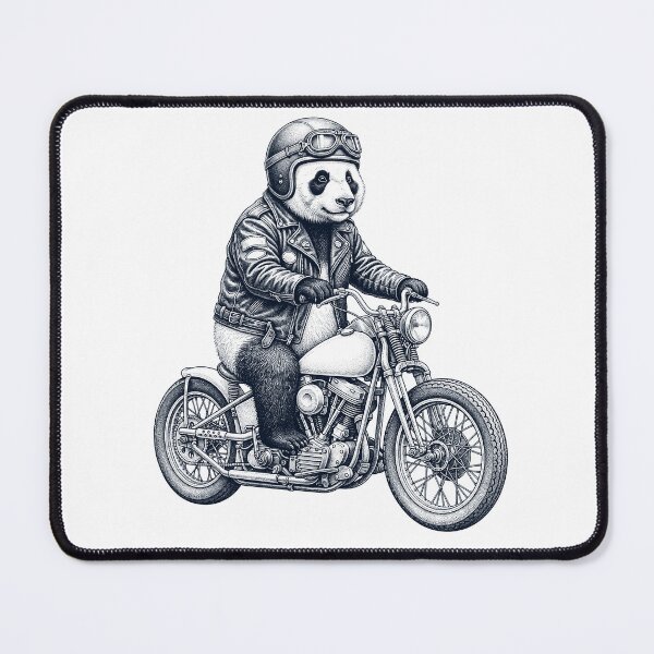 Item preview, Funny Panda Motorcycle Motorbike Animal Lover designed and sold by dian-rody-crest.