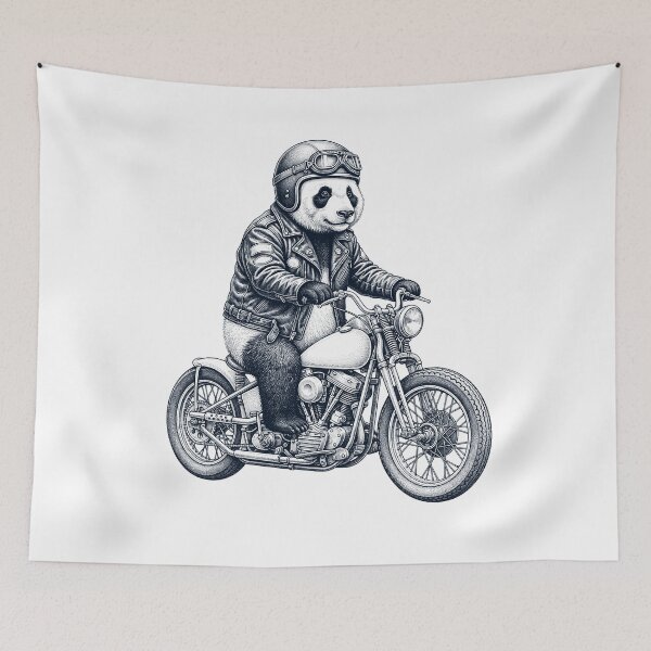 Item preview, Funny Panda Motorcycle Motorbike Animal Lover designed and sold by dian-rody-crest.