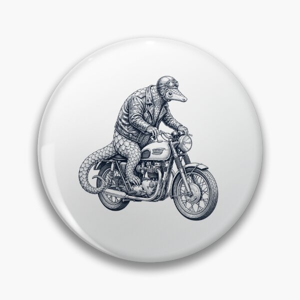 Item preview, Funny Pangolin Motorcycle Motorbike Animal Lover designed and sold by dian-rody-crest.
