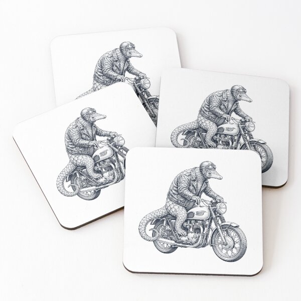 Item preview, Funny Pangolin Motorcycle Motorbike Animal Lover designed and sold by dian-rody-crest.